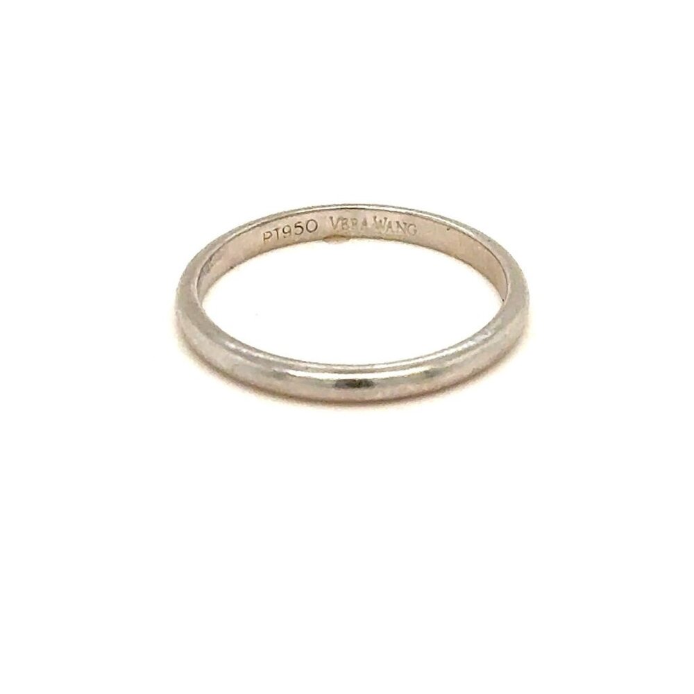 Vera Wang Platinum 950 Thin Band Ring